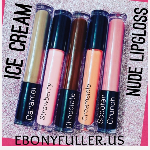 Nude Lipgloss 5 Gloss Bundle Women Lipstick Makeup - Picture 4 of 8